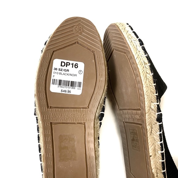 Le Chateau Black Canvas Espadrilles - Picture 6 of 6